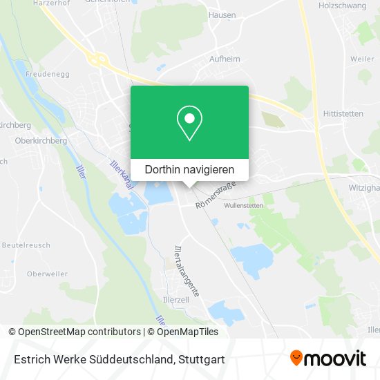 Estrich Werke Süddeutschland Karte