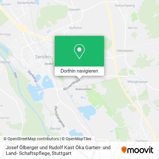 Josef Ölberger und Rudolf Kast Öka Garten- und Land- Schaftspflege Karte
