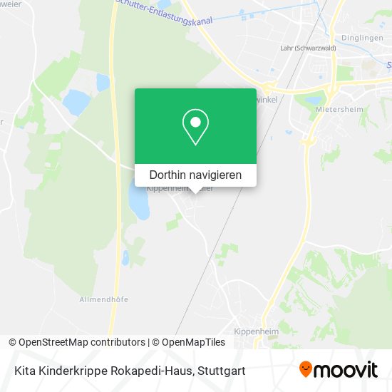 Kita Kinderkrippe Rokapedi-Haus Karte