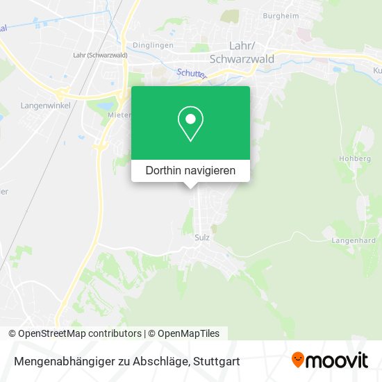 Mengenabhängiger zu Abschläge Karte