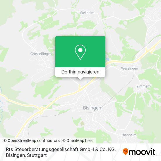 Rts Steuerberatungsgesellschaft GmbH & Co. KG, Bisingen Karte