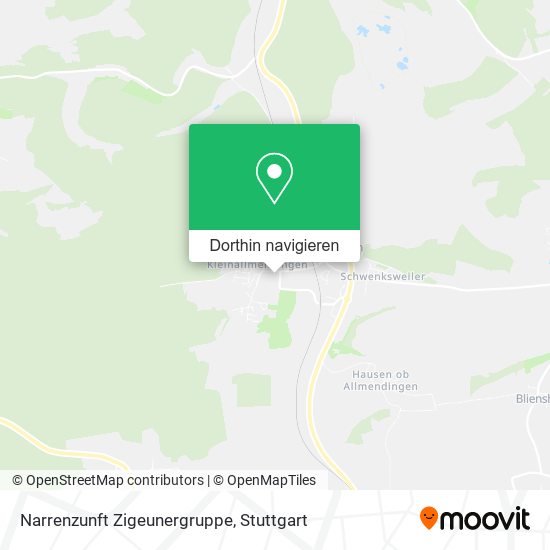 Narrenzunft Zigeunergruppe Karte