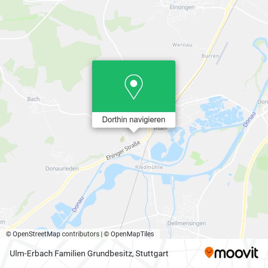 Ulm-Erbach Familien Grundbesitz Karte
