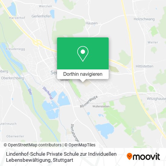Lindenhof-Schule Private Schule zur Individuellen Lebensbewältigung Karte