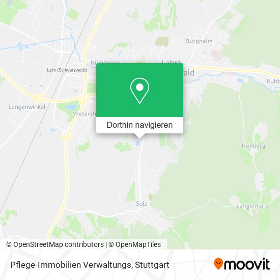 Pflege-Immobilien Verwaltungs Karte