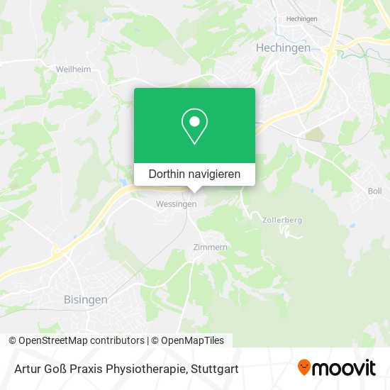 Artur Goß Praxis Physiotherapie Karte