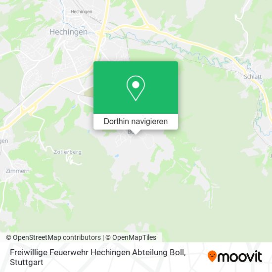 Freiwillige Feuerwehr Hechingen Abteilung Boll Karte