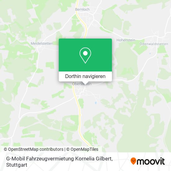 G-Mobil Fahrzeugvermietung Kornelia Gilbert Karte