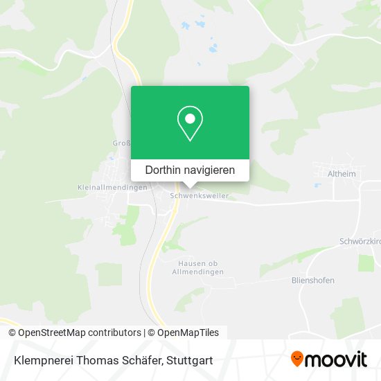 Klempnerei Thomas Schäfer Karte