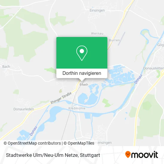 Stadtwerke Ulm/Neu-Ulm Netze Karte