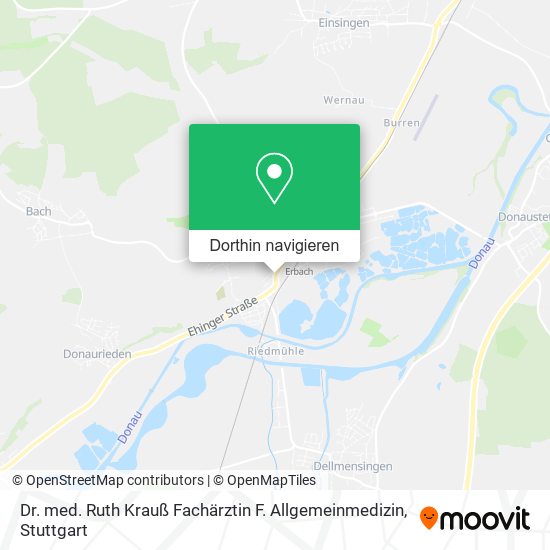 Dr. med. Ruth Krauß Fachärztin F. Allgemeinmedizin Karte