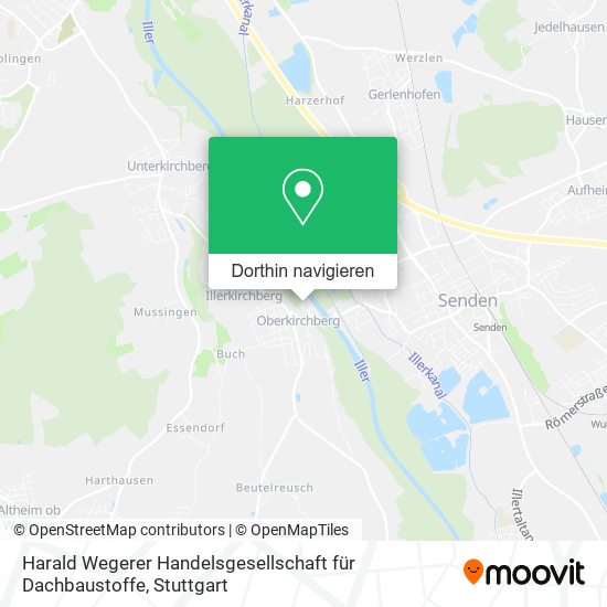 Harald Wegerer Handelsgesellschaft für Dachbaustoffe Karte