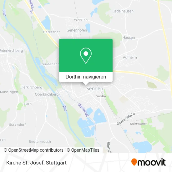 Kirche St. Josef Karte