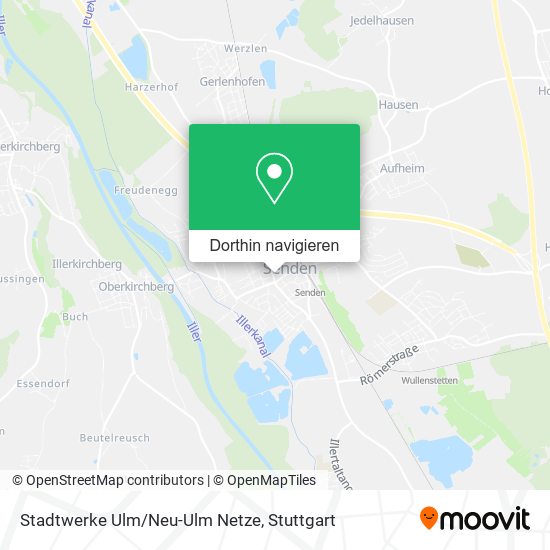 Stadtwerke Ulm/Neu-Ulm Netze Karte