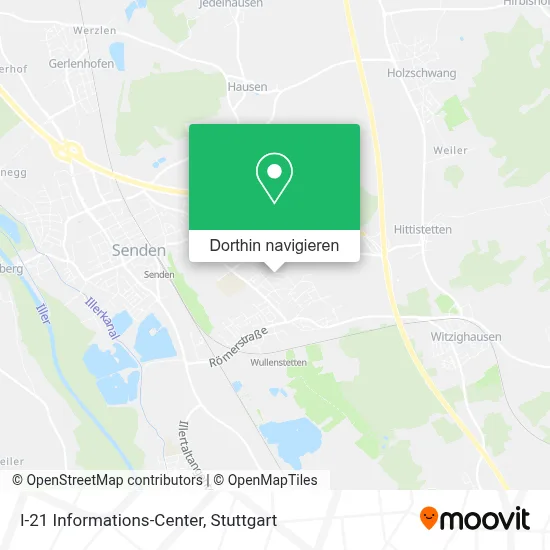 I-21 Informations-Center Karte