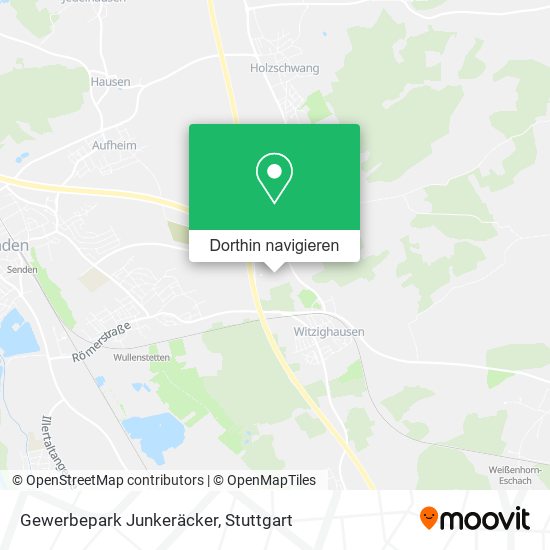 Gewerbepark Junkeräcker Karte
