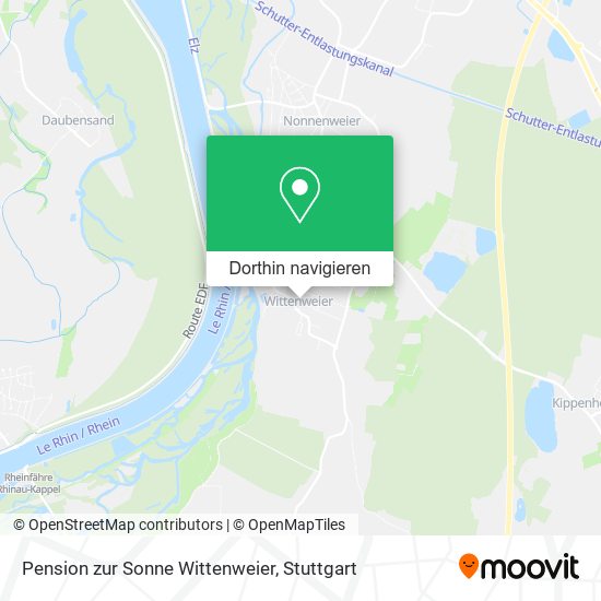 Pension zur Sonne Wittenweier Karte