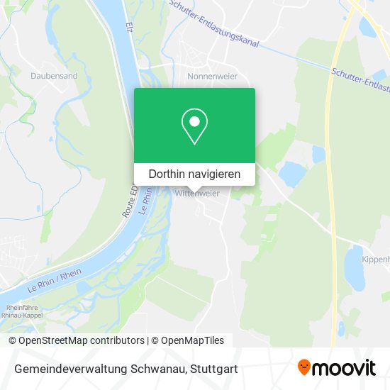 Gemeindeverwaltung Schwanau Karte