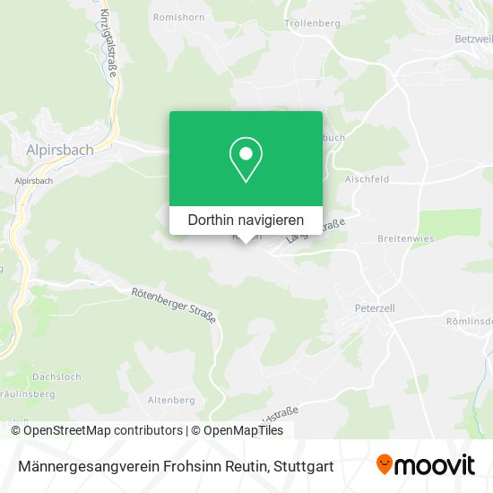 Männergesangverein Frohsinn Reutin Karte