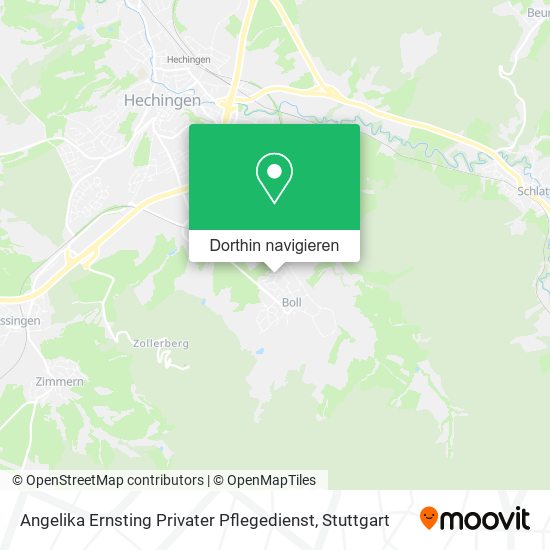 Angelika Ernsting Privater Pflegedienst Karte