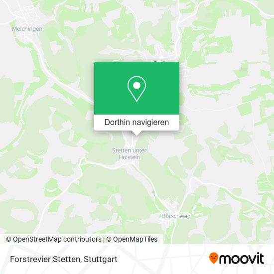 Forstrevier Stetten Karte