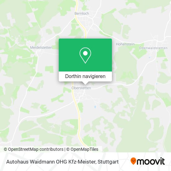 Autohaus Waidmann OHG Kfz-Meister Karte