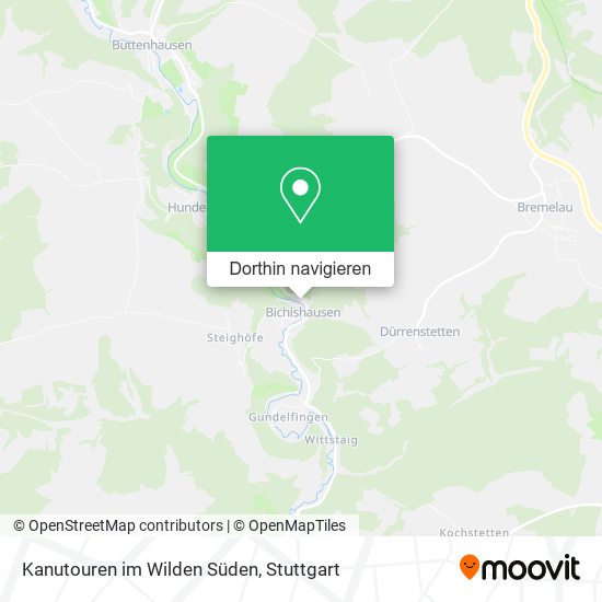 Kanutouren im Wilden Süden Karte