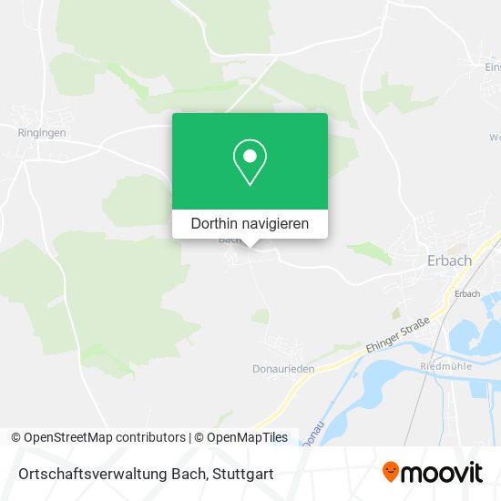 Ortschaftsverwaltung Bach Karte