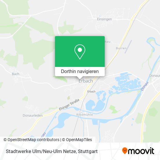 Stadtwerke Ulm/Neu-Ulm Netze Karte