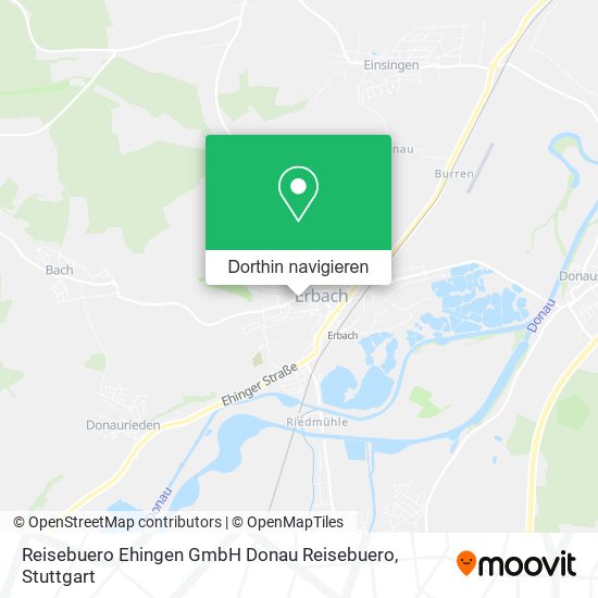 Reisebuero Ehingen GmbH Donau Reisebuero Karte