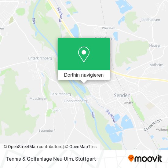 Tennis & Golfanlage Neu-Ulm Karte