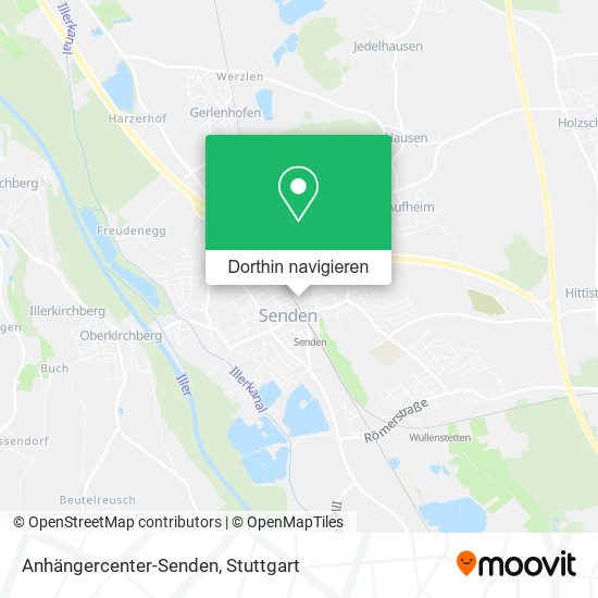 Anhängercenter-Senden Karte
