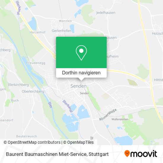 Baurent Baumaschinen Miet-Service Karte