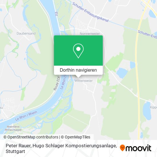 Peter Rauer, Hugo Schlager Kompostierungsanlage Karte