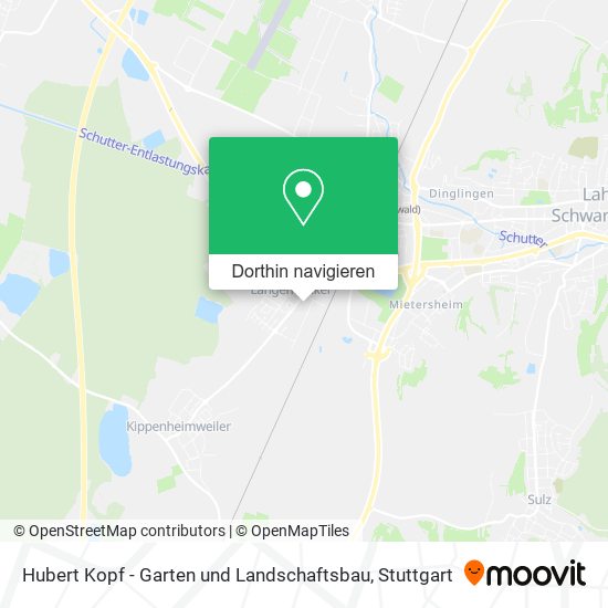 Hubert Kopf - Garten und Landschaftsbau Karte