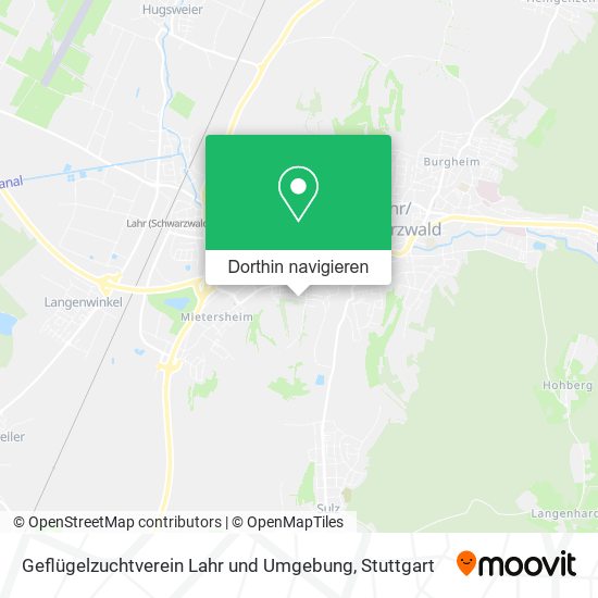 Geflügelzuchtverein Lahr und Umgebung Karte