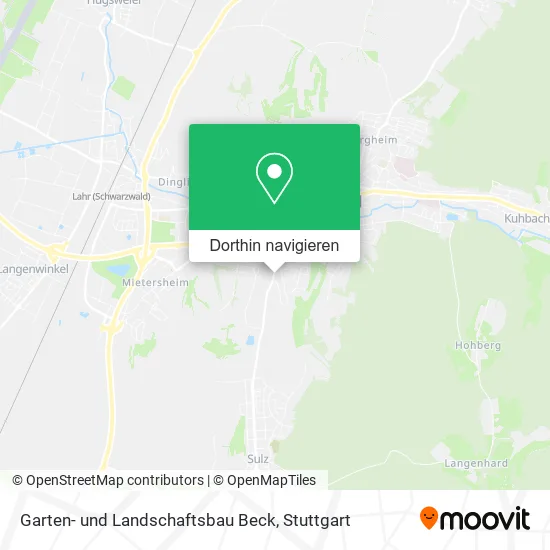 Garten- und Landschaftsbau Beck Karte
