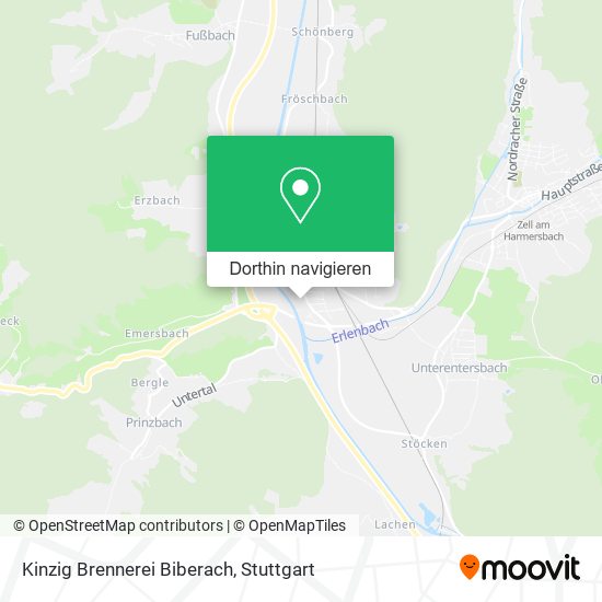 Kinzig Brennerei Biberach Karte