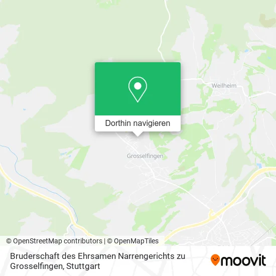 Bruderschaft des Ehrsamen Narrengerichts zu Grosselfingen Karte