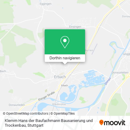 Klemm Hans der Baufachmann Bausanierung und Trockenbau Karte