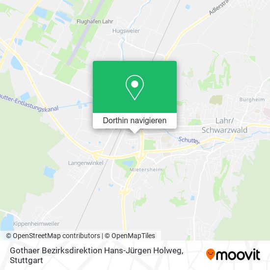 Gothaer Bezirksdirektion Hans-Jürgen Holweg Karte
