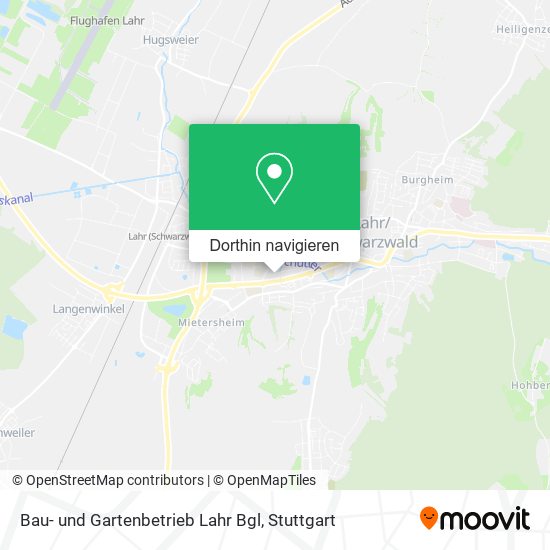Bau- und Gartenbetrieb Lahr Bgl Karte