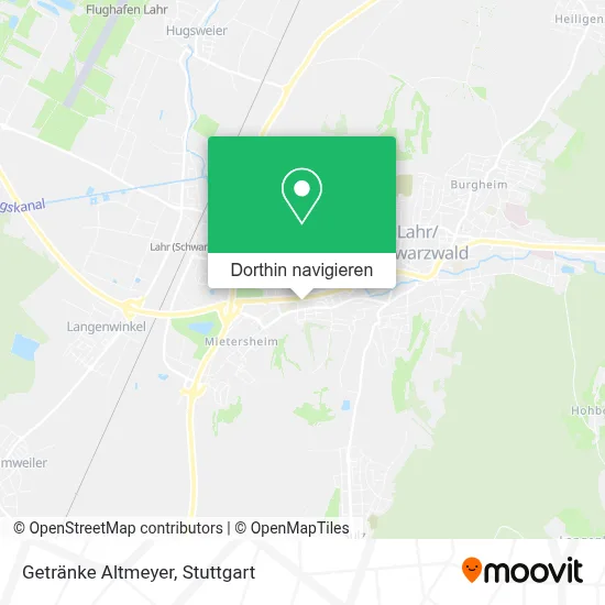 Getränke Altmeyer Karte