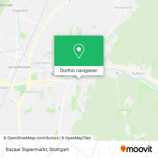 Bazaar Supermarkt Karte