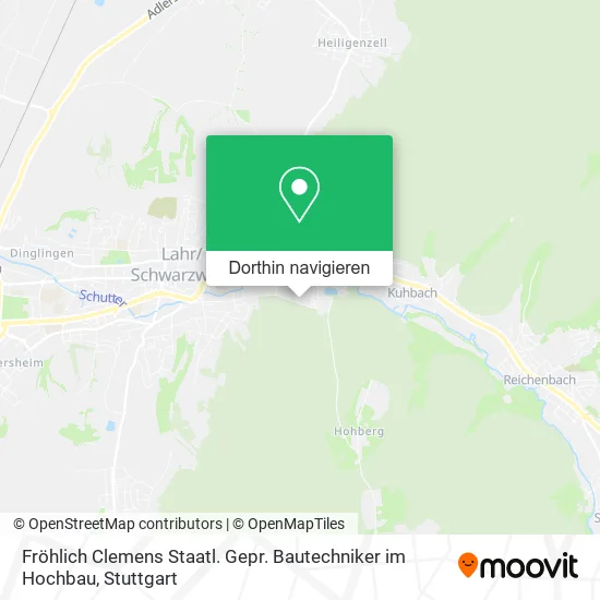 Fröhlich Clemens Staatl. Gepr. Bautechniker im Hochbau Karte