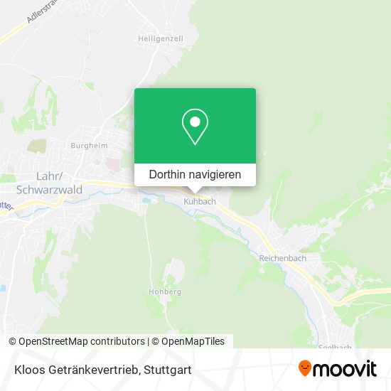 Kloos Getränkevertrieb Karte