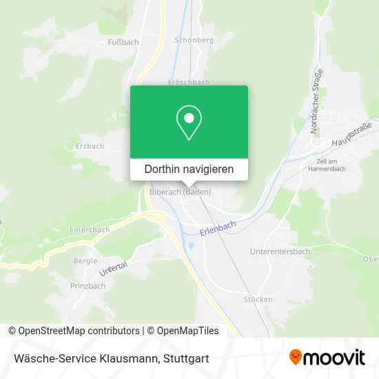 Wäsche-Service Klausmann Karte