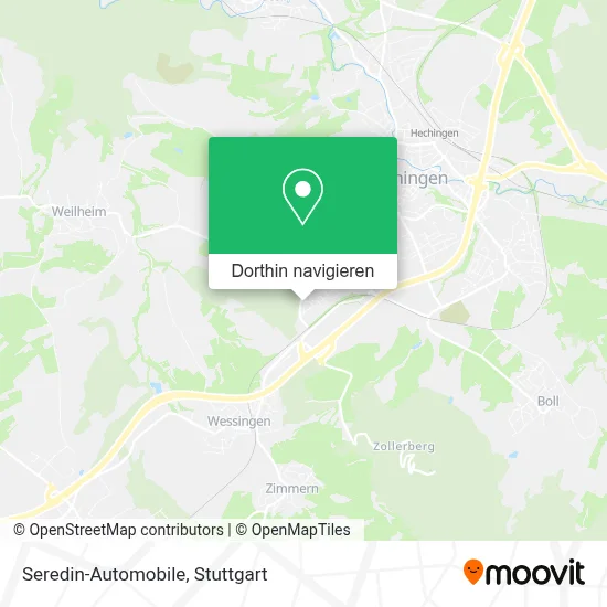 Seredin-Automobile Karte