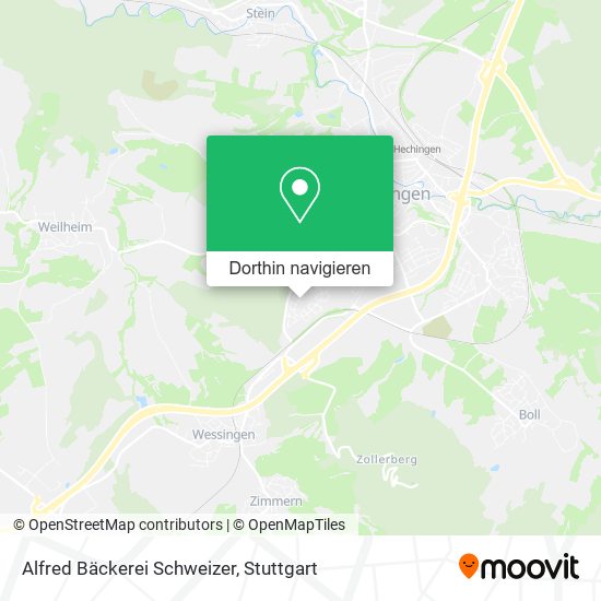 Alfred Bäckerei Schweizer Karte
