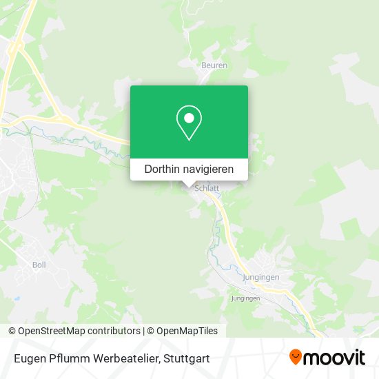 Eugen Pflumm Werbeatelier Karte